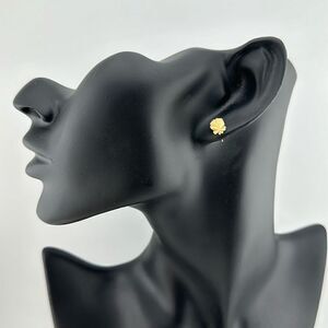 Small rose bone earrings